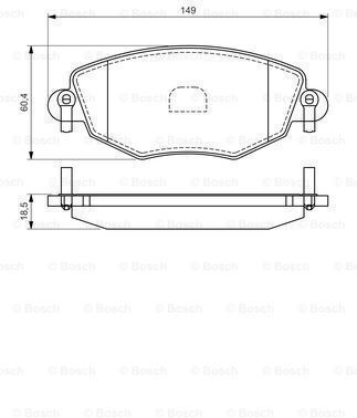 Bosch Brake Pad Set Disc Brake 0 986 494 026