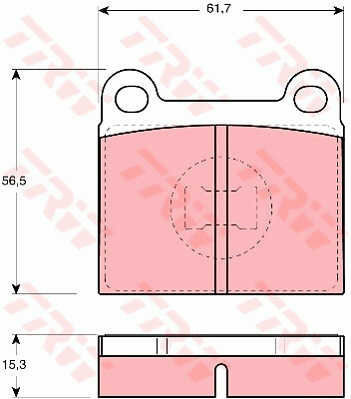 Trw Gdb648 Brake Pad Set Disc Brake