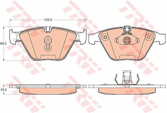 Trw Gdb2021 Brake Pad Set Disc Brake