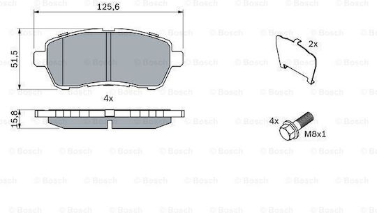 Bosch Brake Pad Set Disc Brake 0 986 494 195