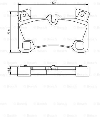 Bosch Brake Pad Set Disc Brake 0 986 494 205