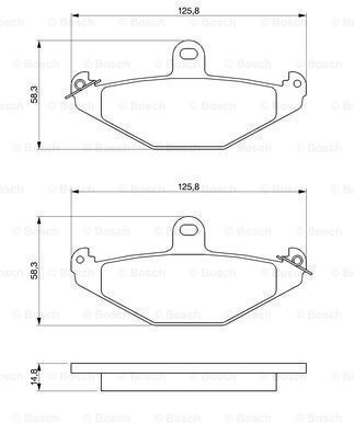 Bosch Disc Brake Pad Set 0 986 461 148