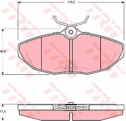 Trw Gdb1511 Brake Pad Set Disc Brake