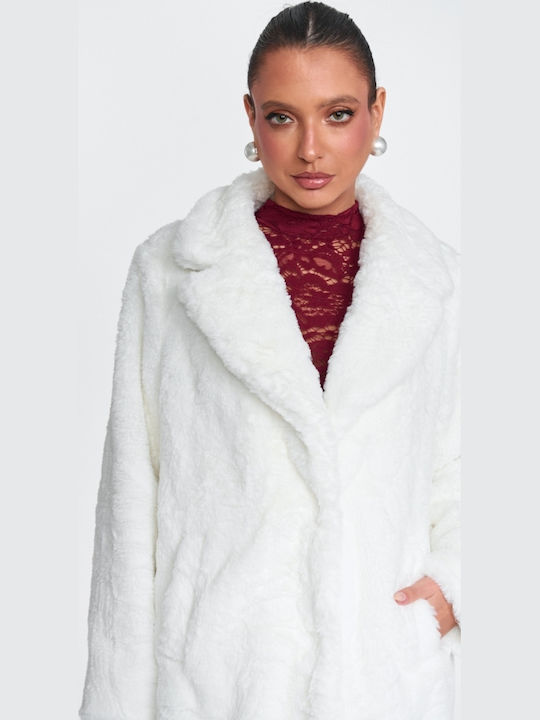 Long Women's Fur White