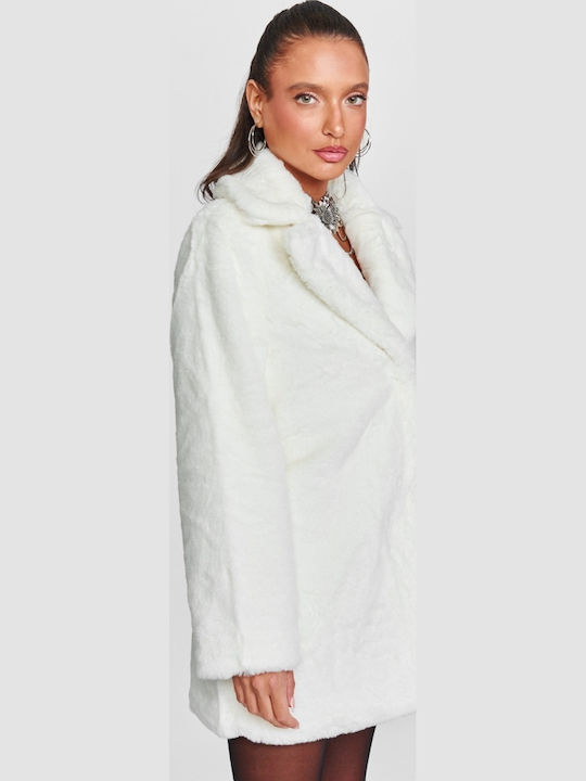 Short Women's Fur White