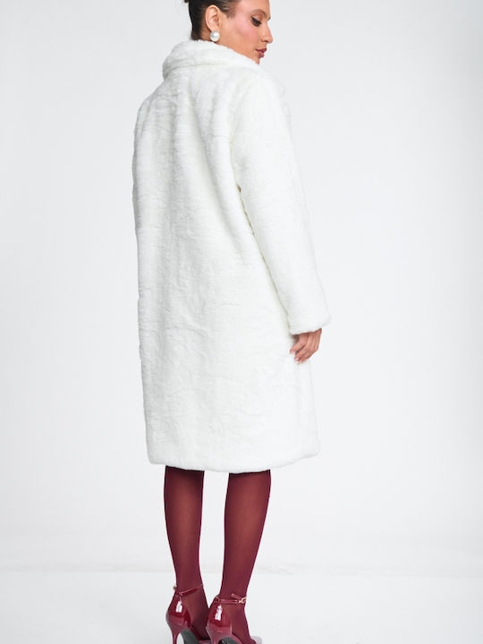 Long Women's Fur White