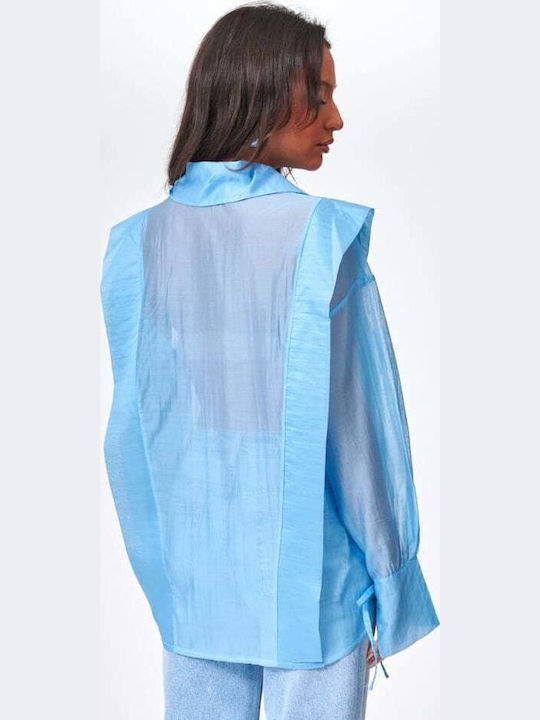 Long Sleeve Women's Shirt Blue
