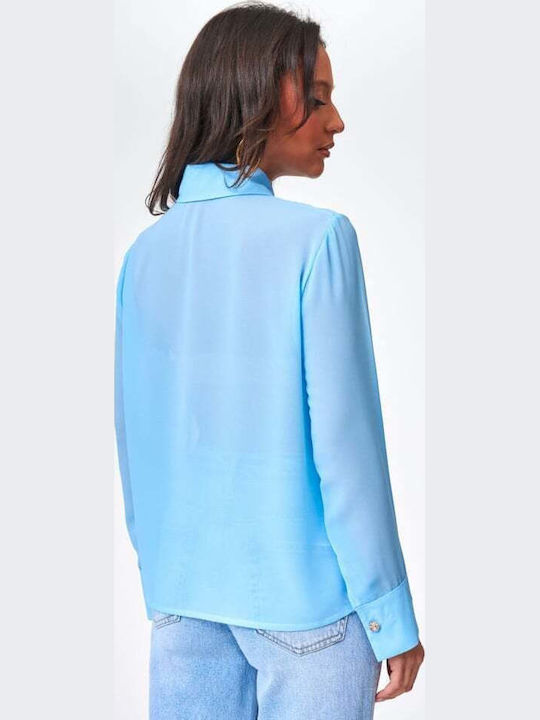 Long Sleeve Women's Shirt Blue