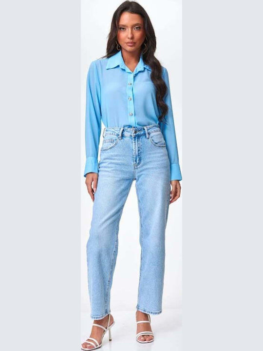 Long Sleeve Women's Shirt Blue