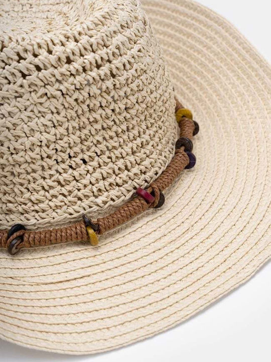Decoro Women's Wicker Western Hat Beige