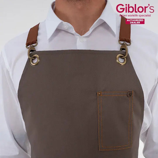 Giblor's Waiter / Barista / Bartender Waist Apron Beige