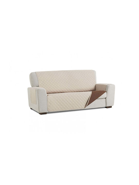 Sofazip Elastic Armchair Cover Brown-Beige 55cm
