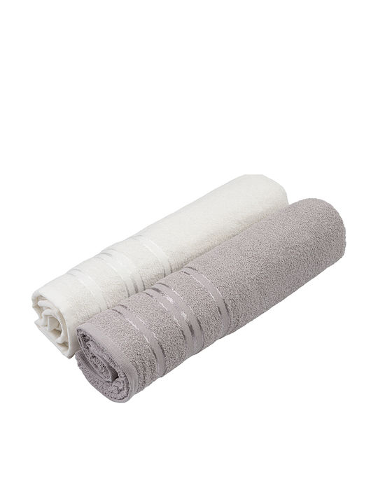 Rebeka Home Халат в Бежов Цвят Комплект Кърпи 450гр/м²