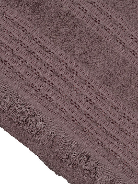 Rebeka Home Халат в Бежов Цвят Комплект Кърпи 450гр/м²