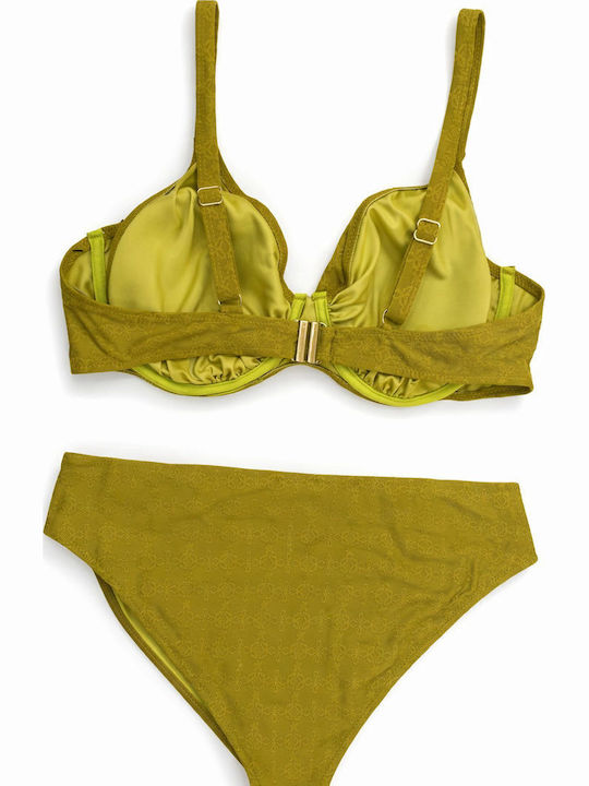 Set Bikini with Removable Padding Yellow