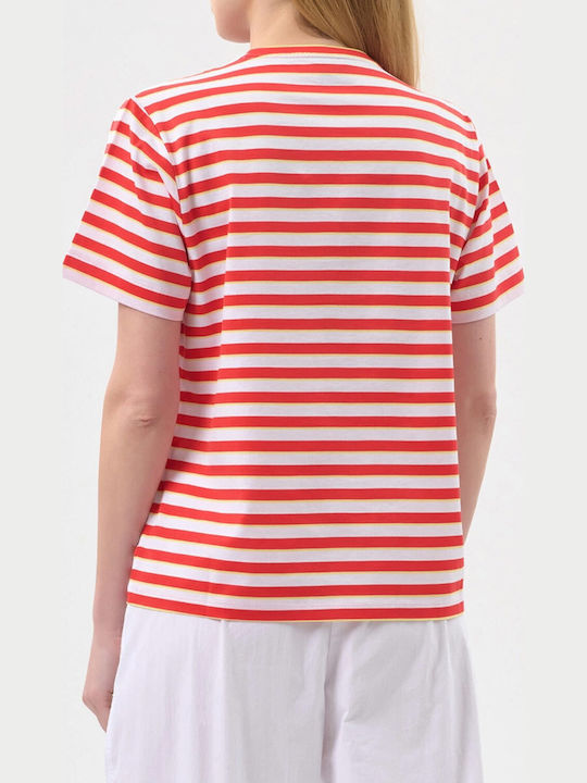 Emporio Armani T-Shirt Fancy Stripe Red