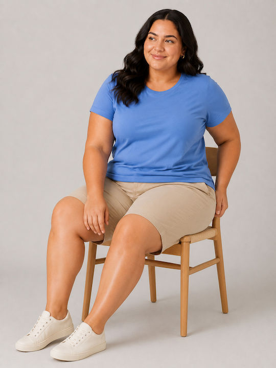 Damen T-Shirt Blau
