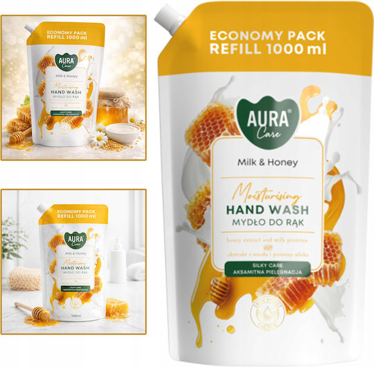 Aura Greca Refill Bubble Bath with Honey for Nourishing 1000ml
