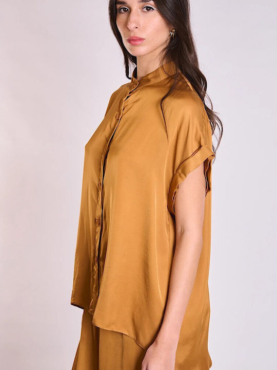 Collectiva Noir Women's Shirt Camel