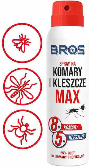 Bros Max Insektenschutzmittel Spray DEET Geeignet für Kinder 90ml 2 Stück