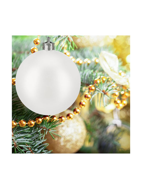 Relaxdays Set Ornamente De Crăciun Alb Negru Diverse Mărimi Plastic 4x3cm 5x4cm 7x6cm