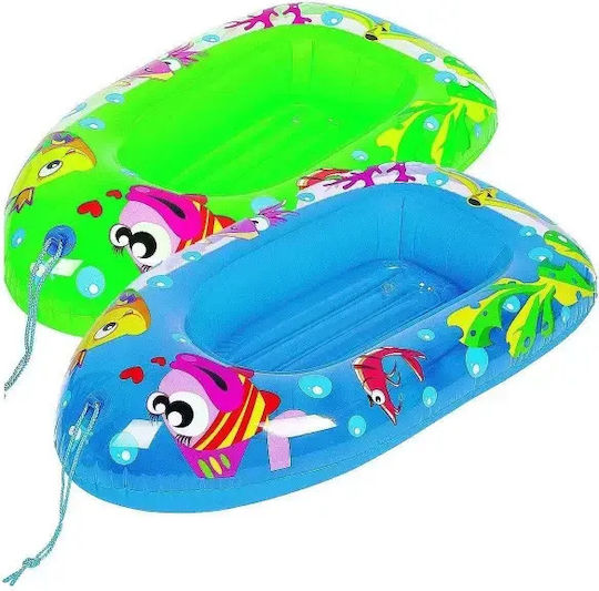 Globo Kids Inflatable Boat Blue with Pump 112x70cm