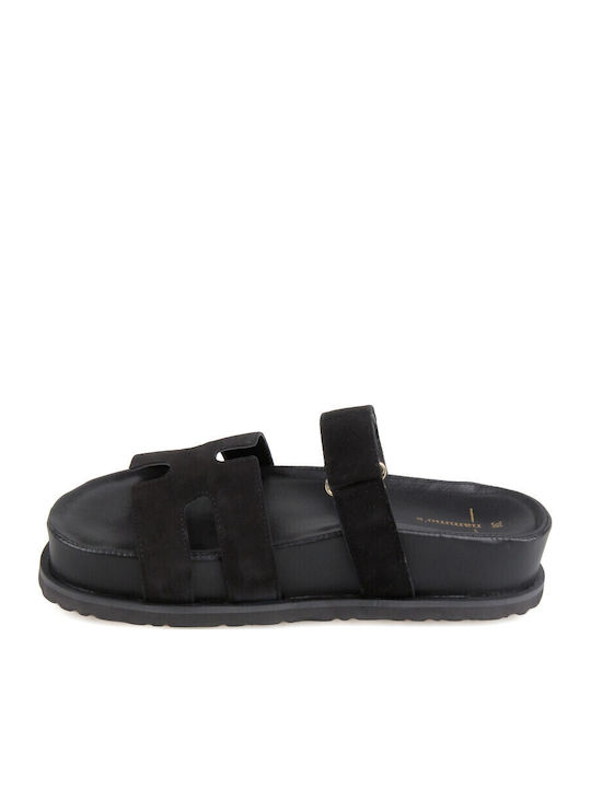 Women's Flat Sandals Flatforms Black