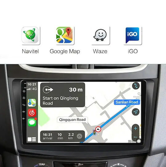 Car Audio System for Mitsubishi L200 2006-2015 Bluetooth USB WiFi GPS Apple CarPlay Android Auto with 9" Touch Screen