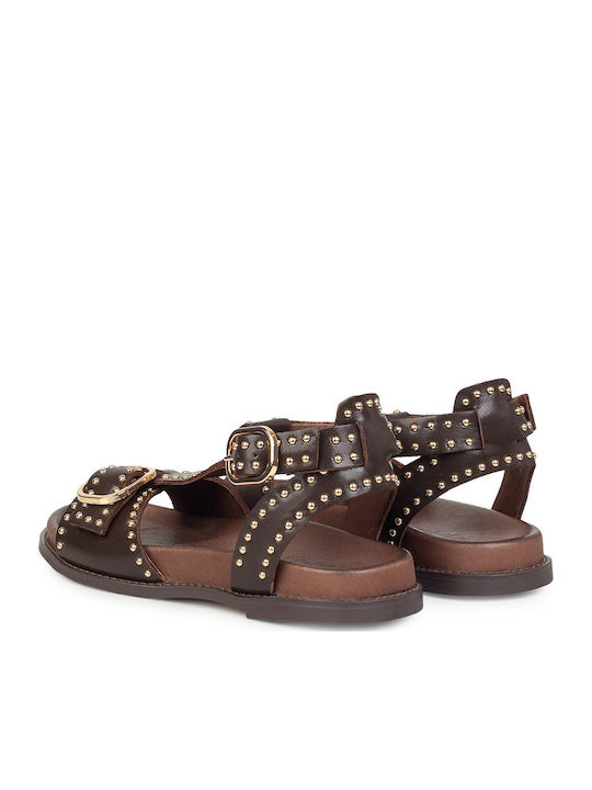 Women's Flat Sandals Brown