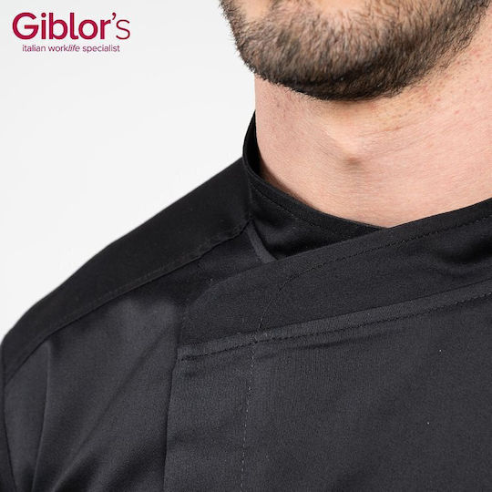 Giblor's Chef Coat 100% Cotton Black