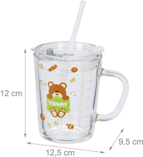 Relaxdays Kinderbecher aus Braun Kunststoff