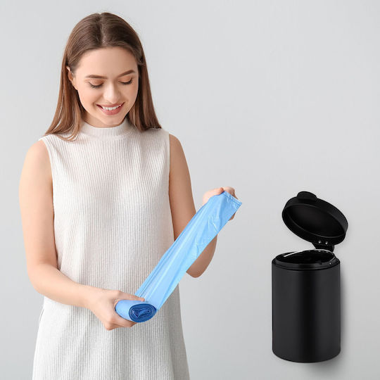 Relaxdays Inox Badezimmer Mülleimer 3lt Graues