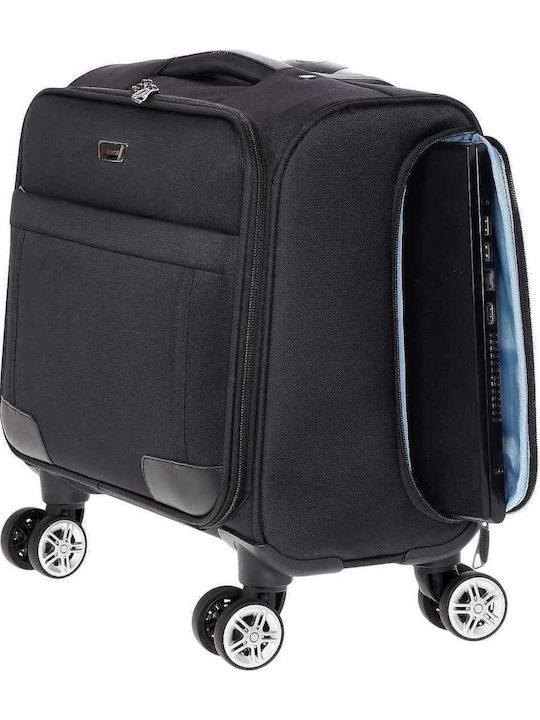 Diplomat Waterproof Laptop Bag 15.6 with Casters in Black Colour ZC998-41-black