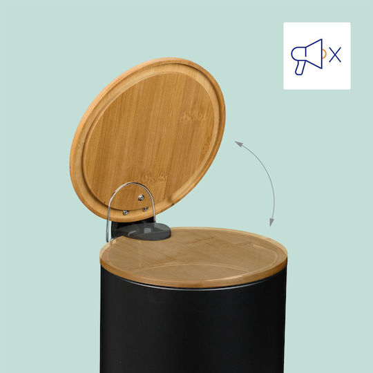Relaxdays Coș De Baie Din Bambus 5l