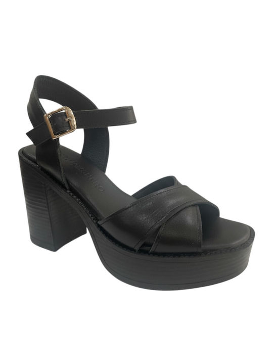 Leather Sandals Black