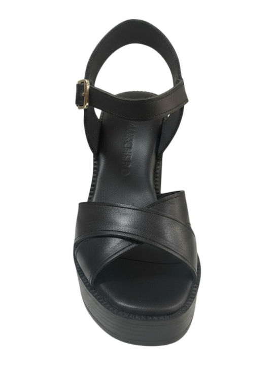 Leather Sandals Black