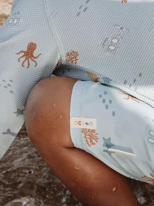 Little Dutch Παιδικό Μαγιό Μπλούζα με Μακρύ Μανίκι Ocean Friends