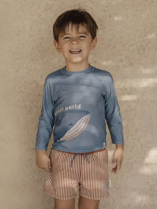 Little Dutch Παιδικό Μαγιό Μπλούζα με Μακρύ Μανίκι Ocean Blue