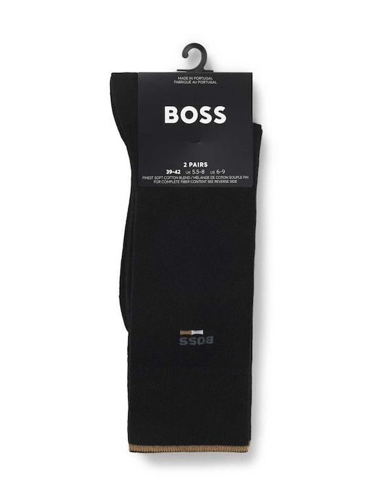 Boss "iconic Ανδρικές Κάλτσες Μαύρες 2Pack Boss "iconic Ανδρικές Κάλτσες Μαύρες 2Pack