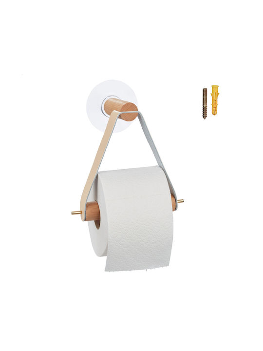 Relaxdays Holz Papierhalter Beige 4052025433284