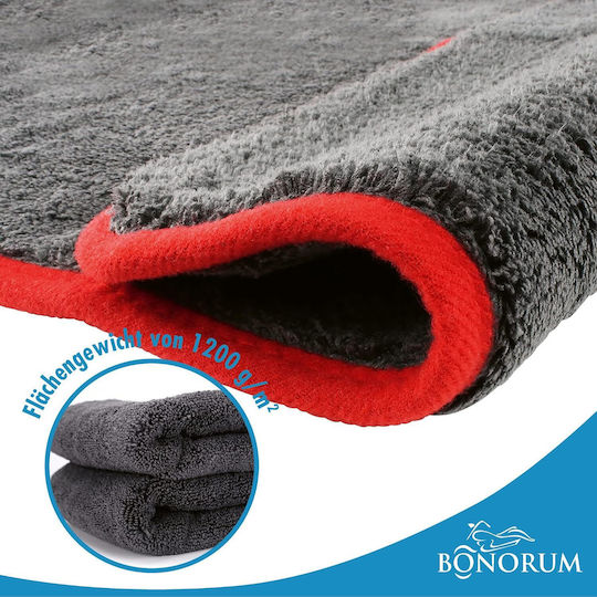 Car Microfiber Drying Cloths for Body 1200gsm Grey 40x40cm 3 Pieces