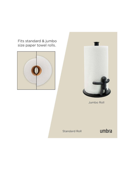Umbra Buddy Paper Towel Holder Metal Black 18.5cm 24-01-04-06