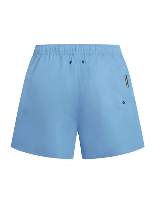 Costum de Baie Bermude Bărbătesc Bleu-Argintiu