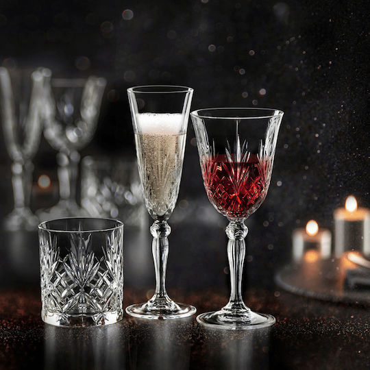 RCR Melodia Set of Glasses for Wine Goblets Crystal 270ml 72 Pieces