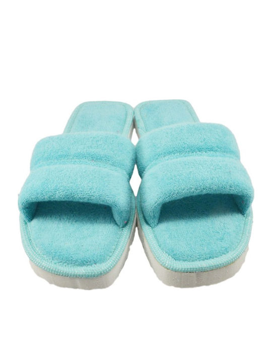 Terry Winter Women's Light Blue Slippers