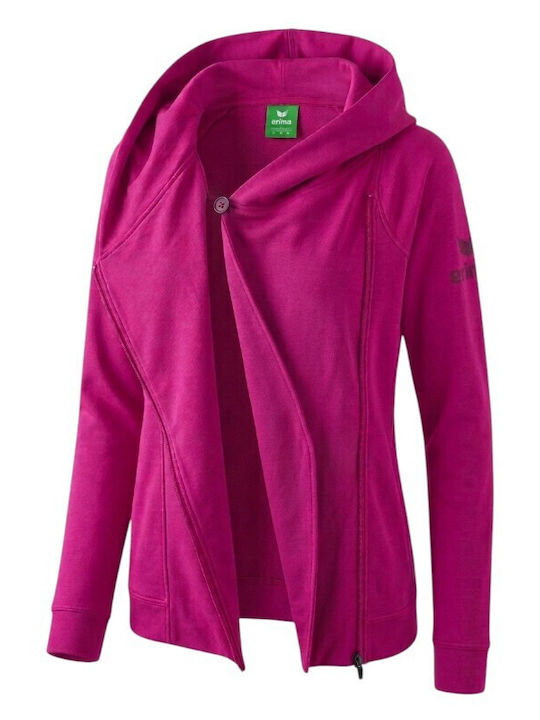 Hanorace Dama Jachetă Cu Glugă Fuchsia