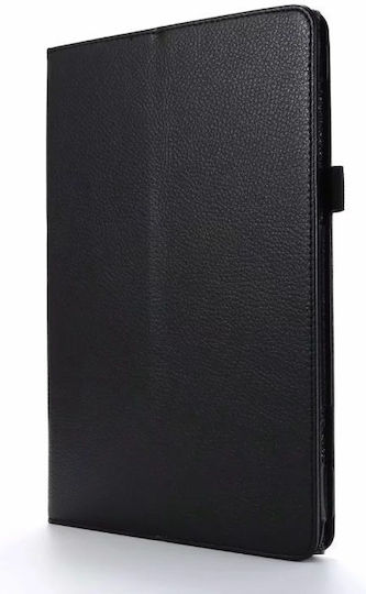 Husă Flip Textură Litchi Neagră Galaxy Tab A7 2020/2022