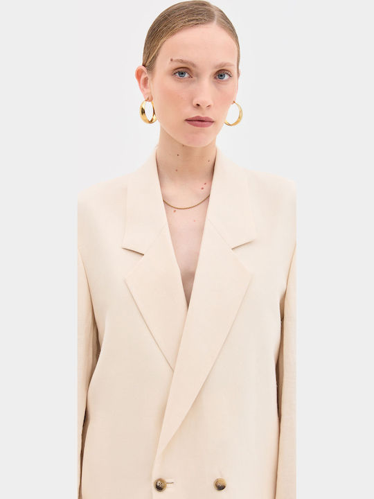 Summer Men’s Suit Jacket Beige