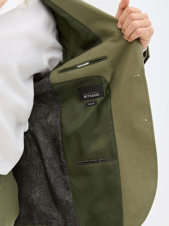 Summer Men's Khaki Suit