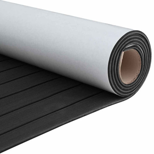 Boat Mat Striped Dark Gray Black 240 x 90 cm Eva 42046768 Dark Gray